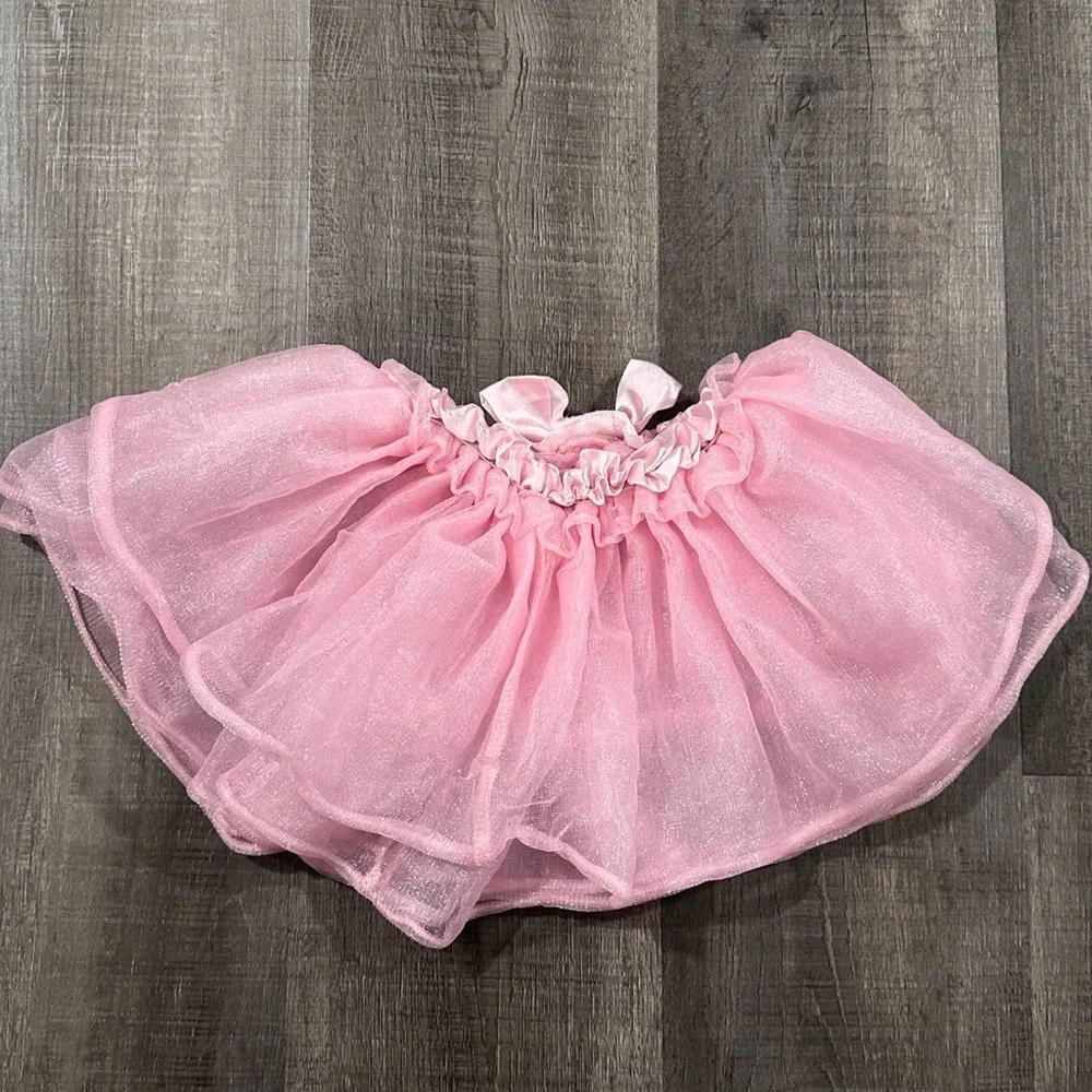 💞 Girls Size 12-24 Months Pink 3-Layer Tutu Skirt